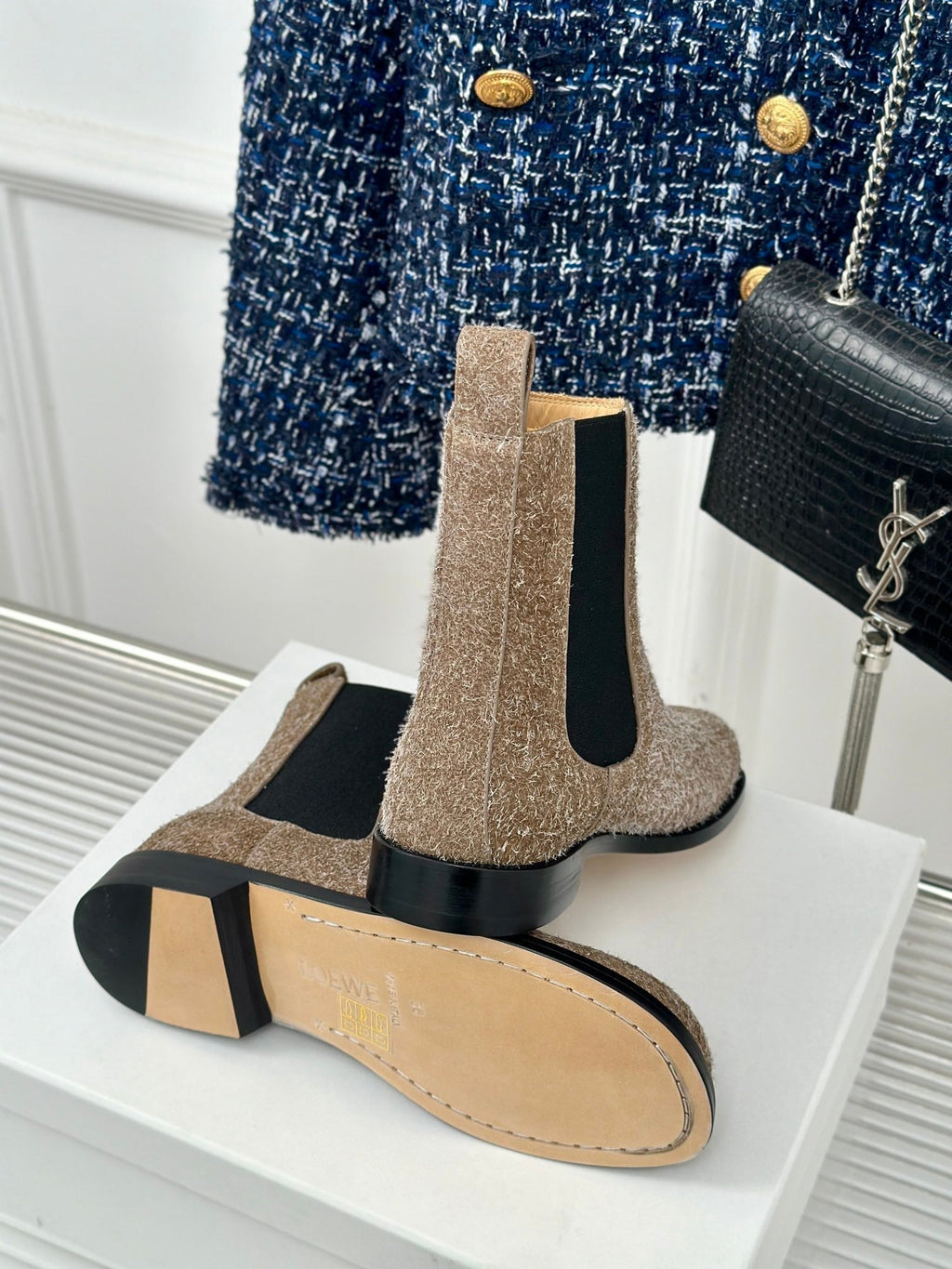 LW CAMPO CHELSEA BOOT BROWN BRUSHED SUEDE