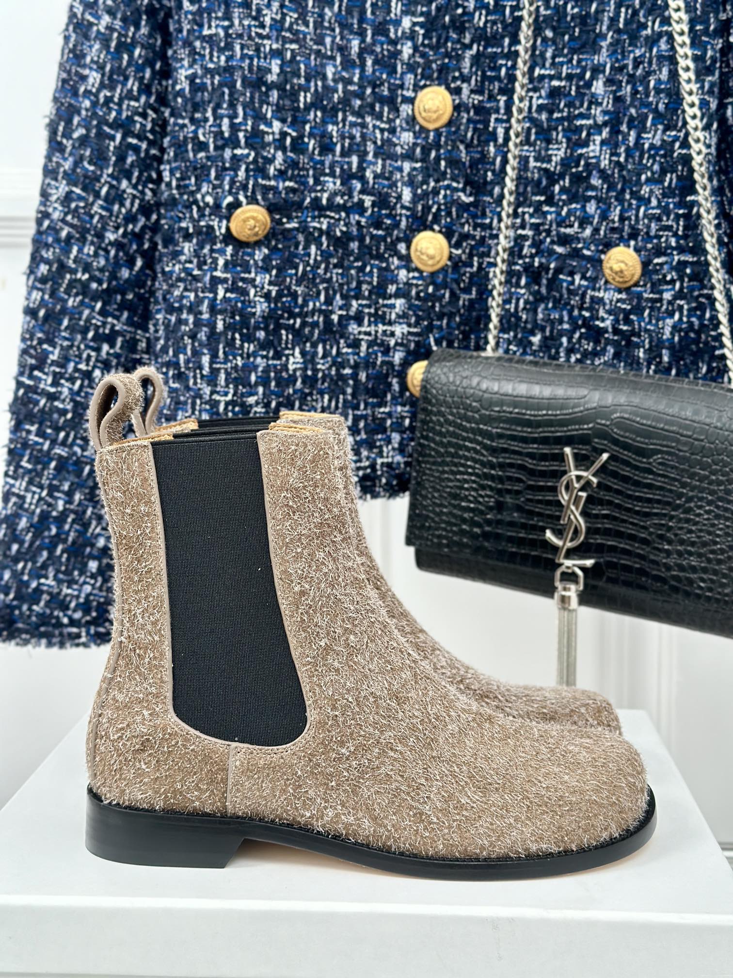 LW CAMPO CHELSEA BOOT BROWN BRUSHED SUEDE