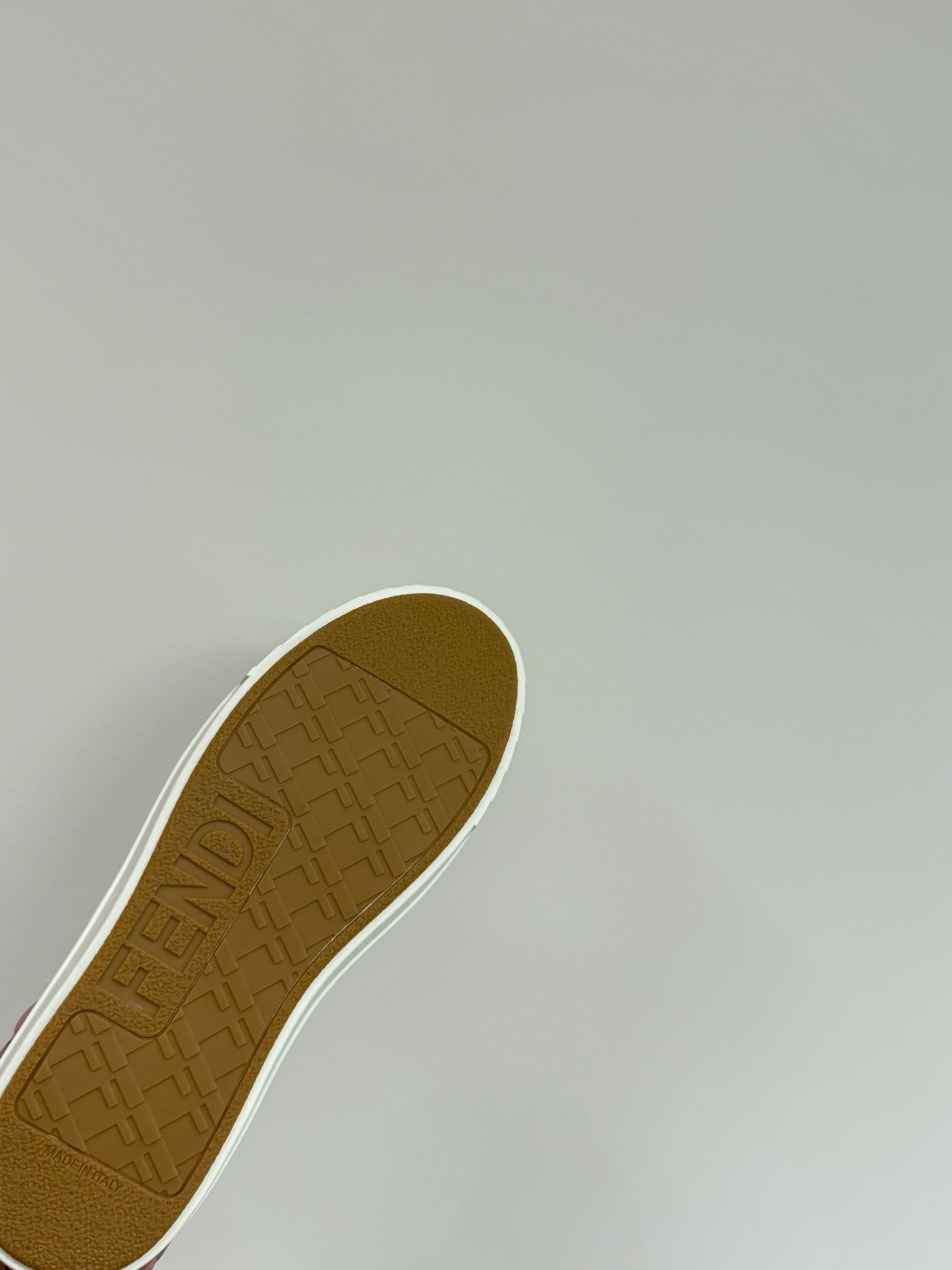 FF TRAINER SNEAKER IN SILVER MIX WHITE CALFSKIN