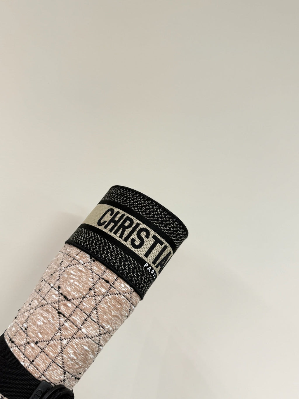 D-MAJOR BOOT TAUPE AND BLACK TECHNICAL FABRIC AND BLACK CALFSKIN