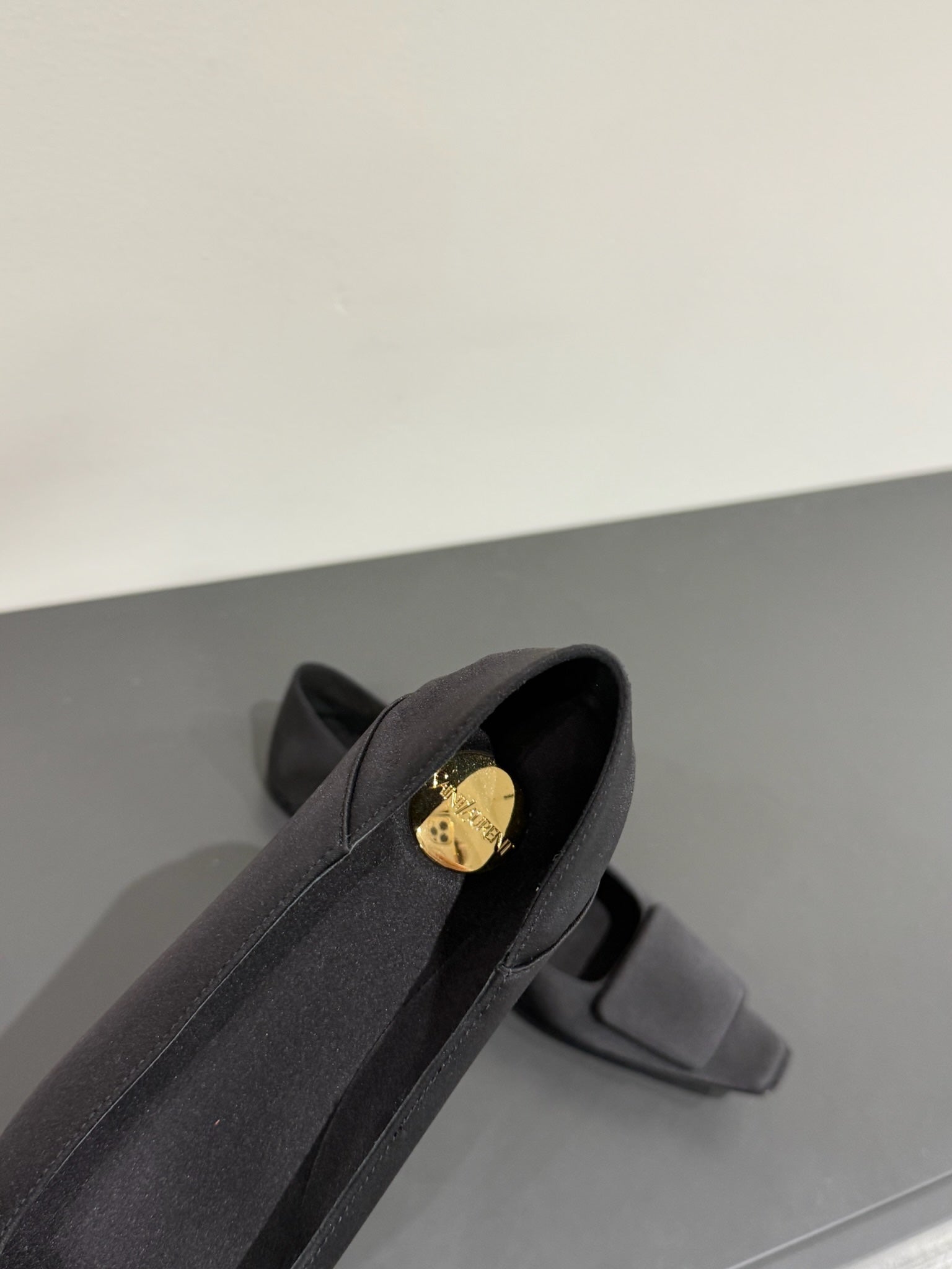 POPPY BALLET FLATS IN BLACK SILK