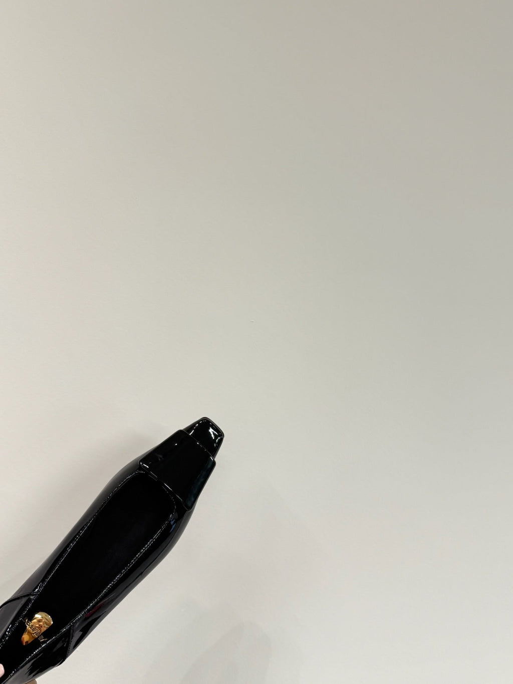 POPPY BALLET FLATS IN BLACK GLOSSY LAMBSKIN