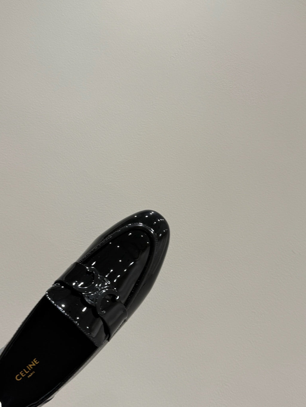 TRIOMPHE LOAFERS IN BLACK PATENT CALFSKIN