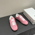 LACE-UP SNEAKER IN PINK SUEDE