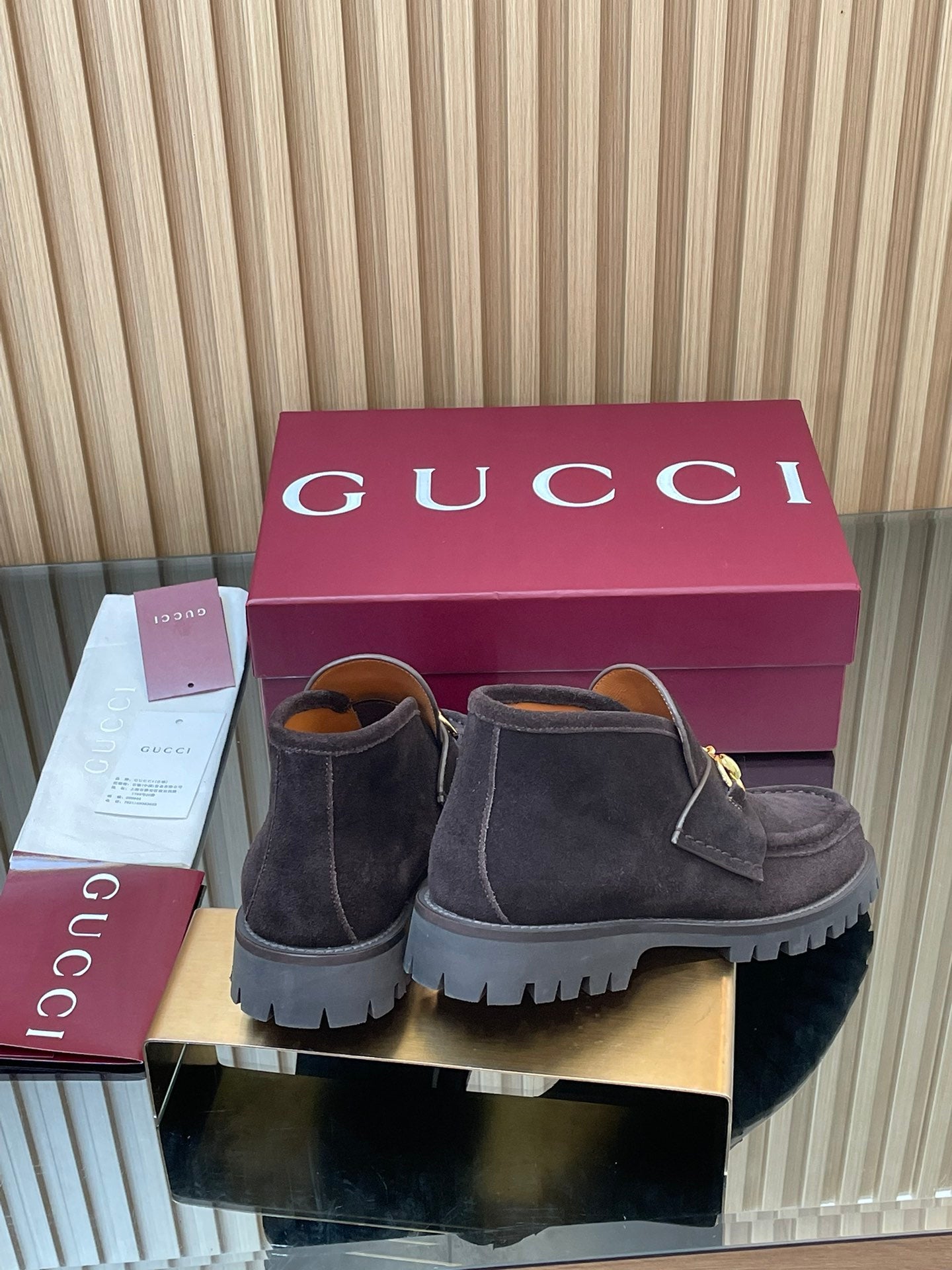 GG HORSEBIT LOAFERS IN DARK PURPLE SUEDE