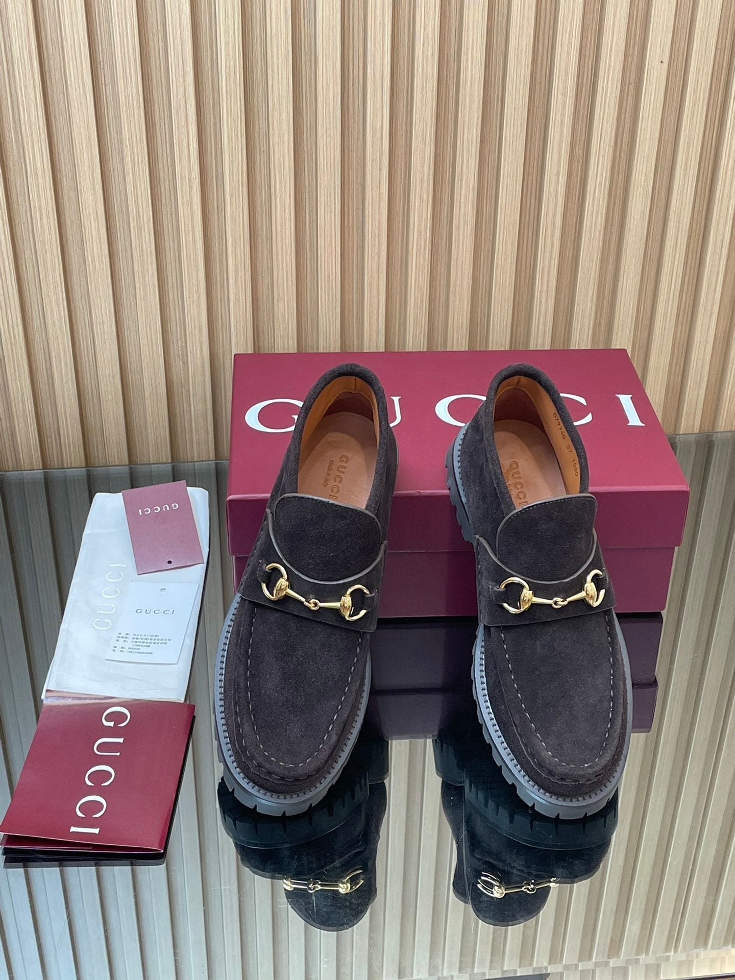 GG HORSEBIT LOAFERS IN DARK PURPLE SUEDE