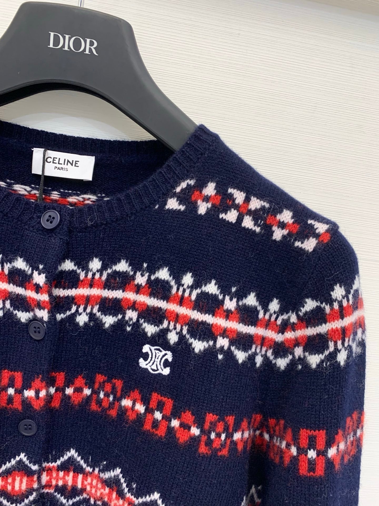 CELINE 25S WOOL CARDIGAN 0070