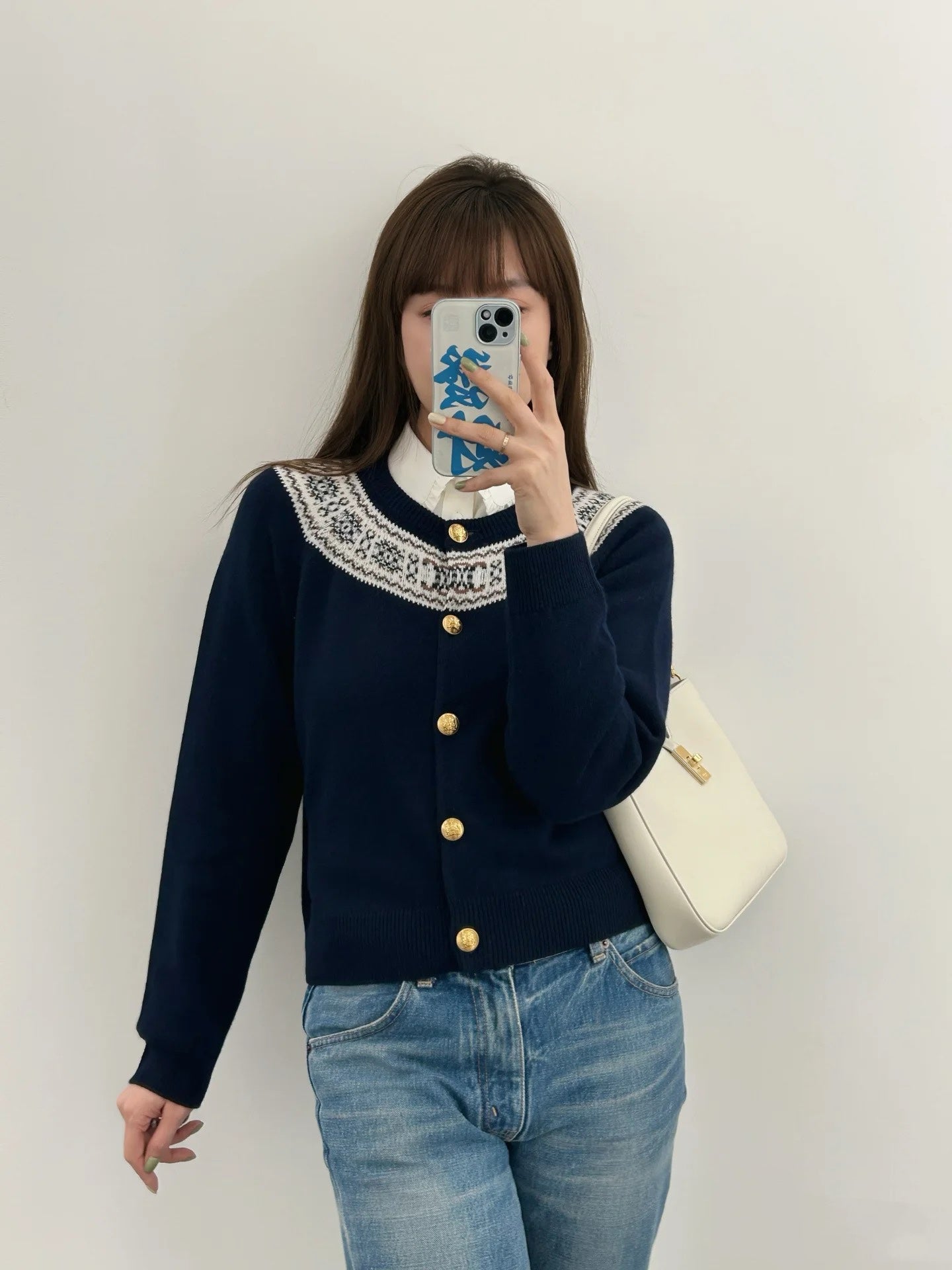 CELINE 25S ROUND-NECK CROCHET SWEATER 0058