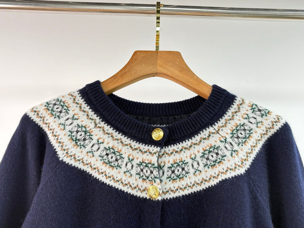 CELINE 25S ROUND-NECK CROCHET SWEATER 0058