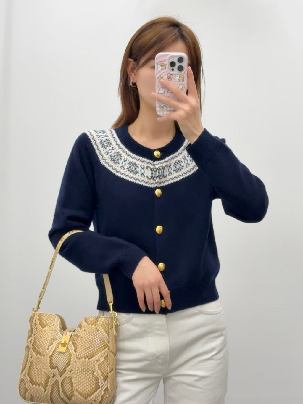 CELINE 25S ROUND-NECK CROCHET SWEATER 0058