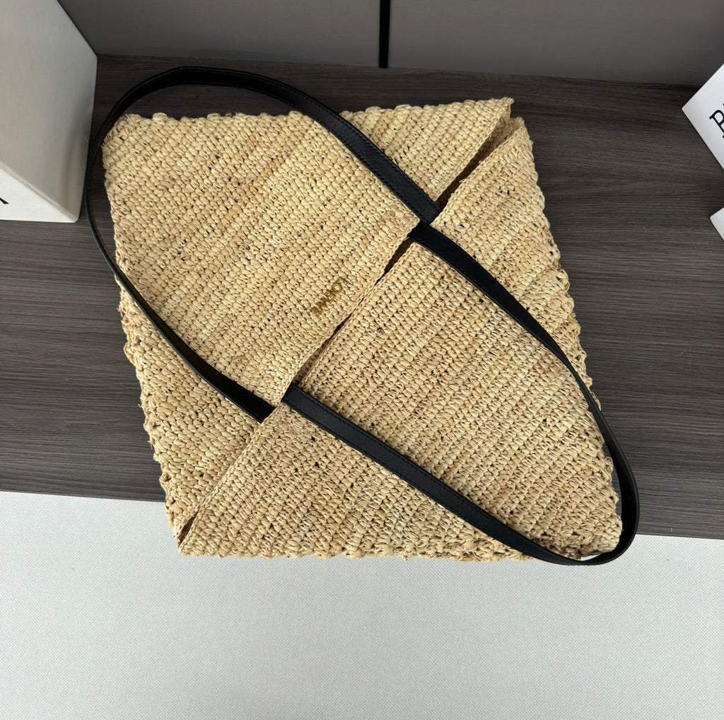 LOEWE 25S PUZZLE FOLD BAG 31 IN NATURAL CALFSKIN SHOULDER STRAP