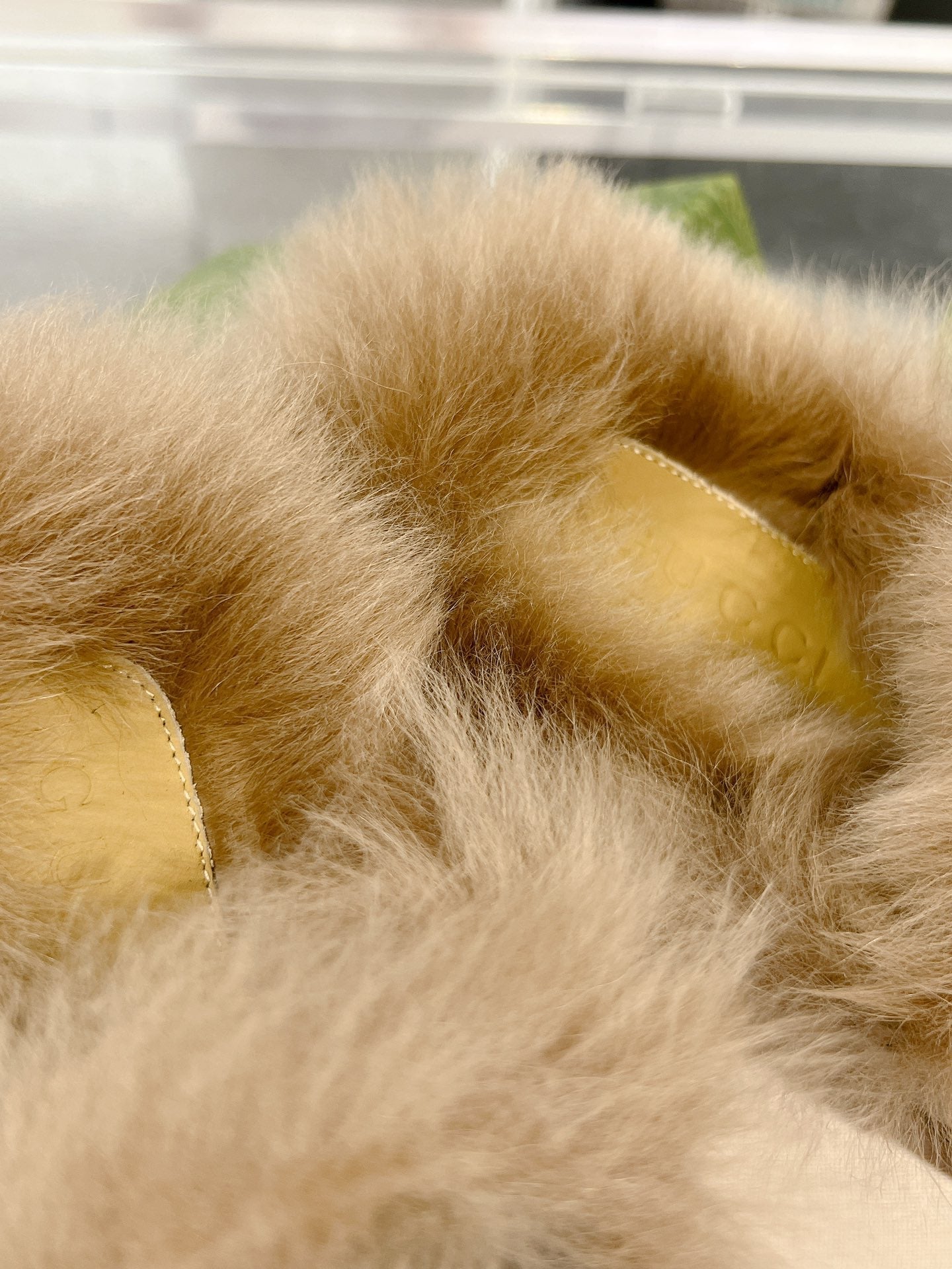 HORSEBIT MULE WITH WEB IN BLACK CALFSKIN MIX MINK FUR