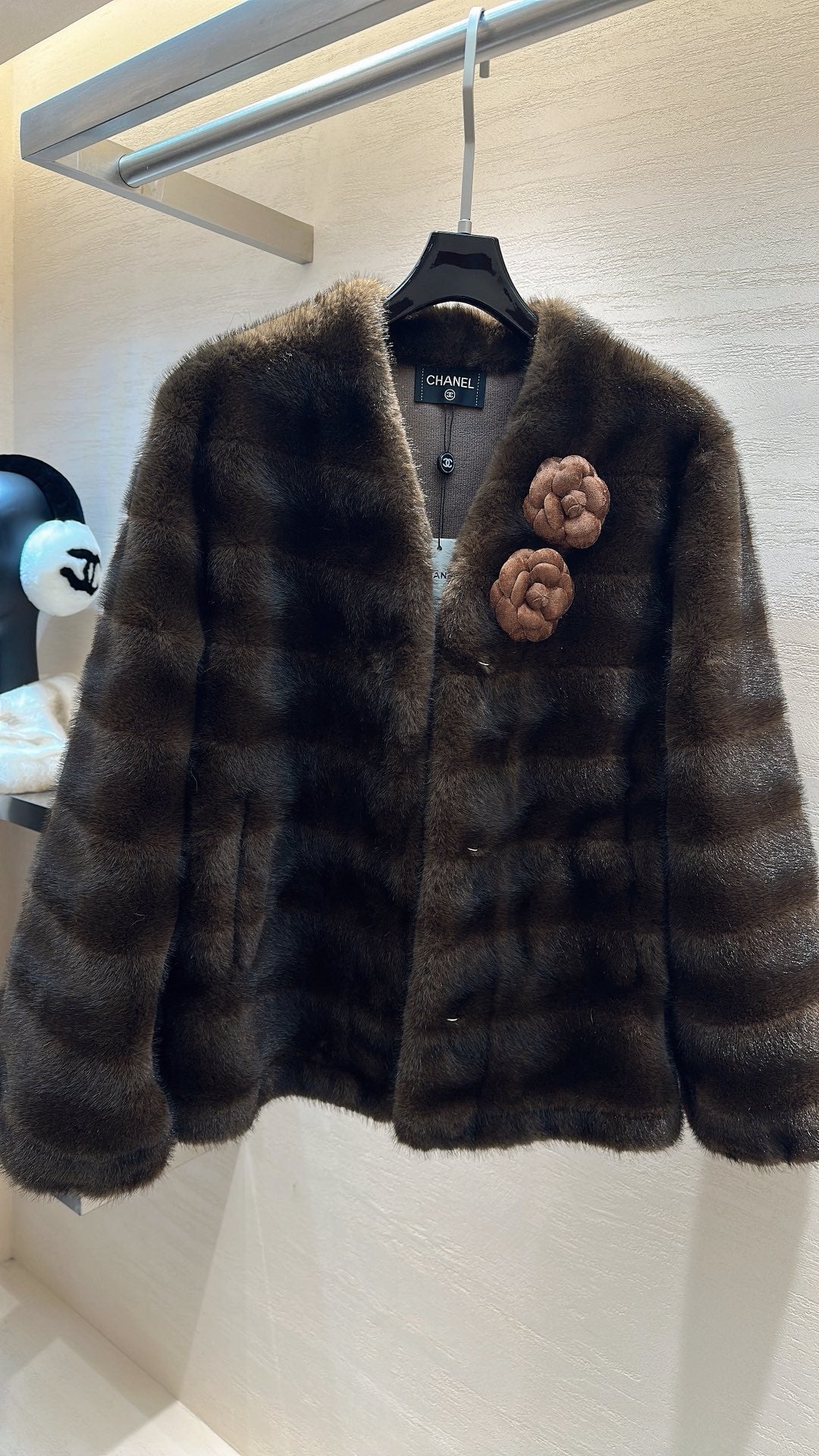 CHANEL 25S MINK FUR COAT 496