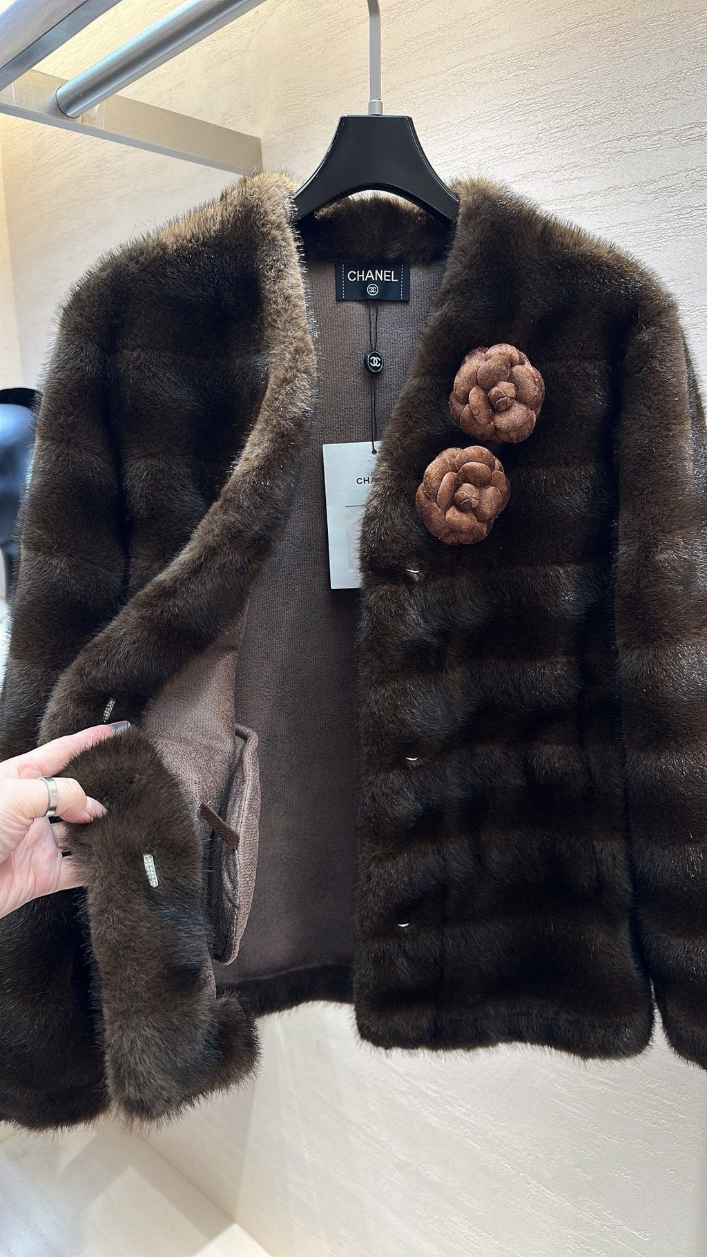 CHANEL 25S MINK FUR COAT 496