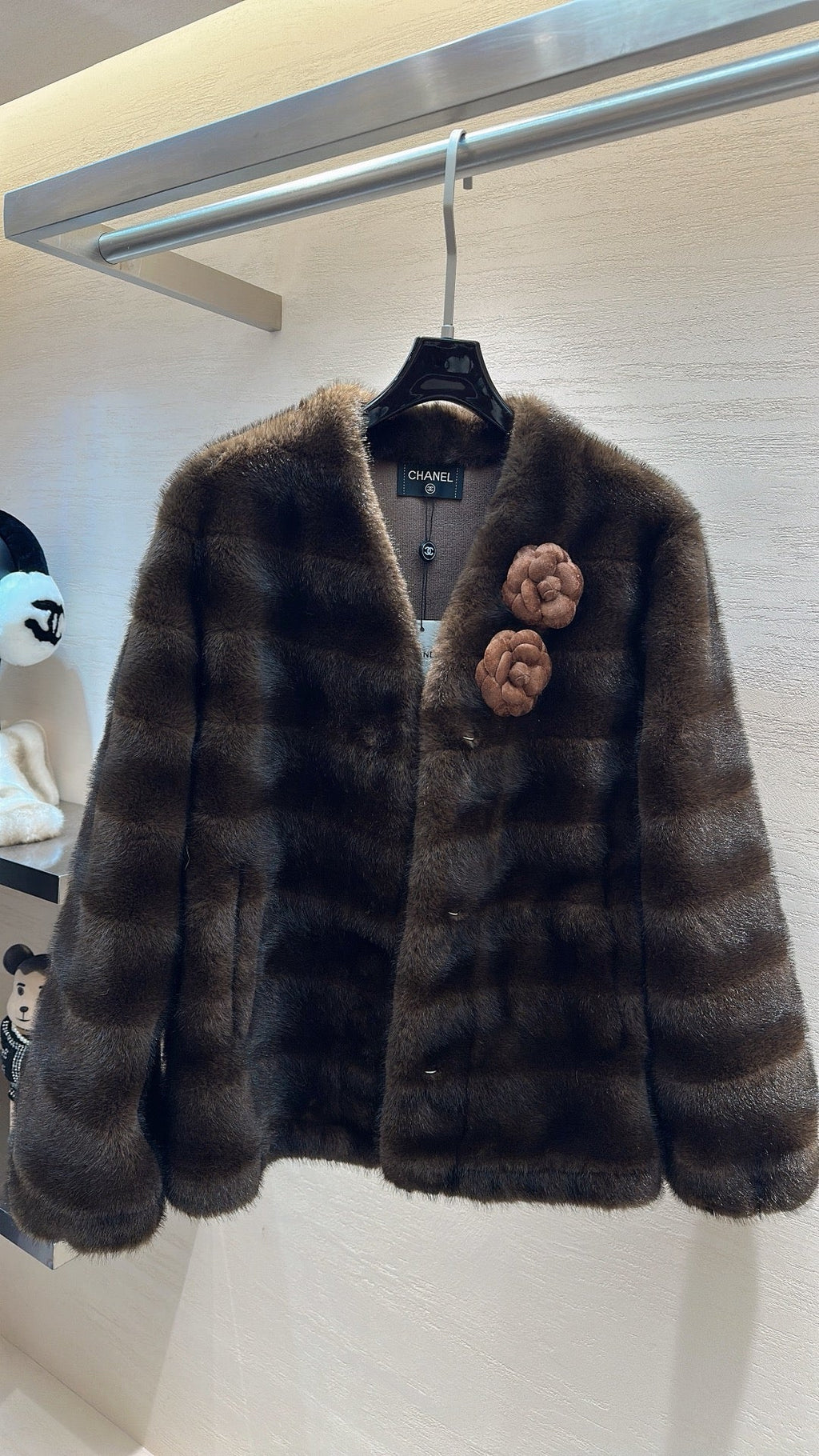CHANEL 25S MINK FUR COAT 496