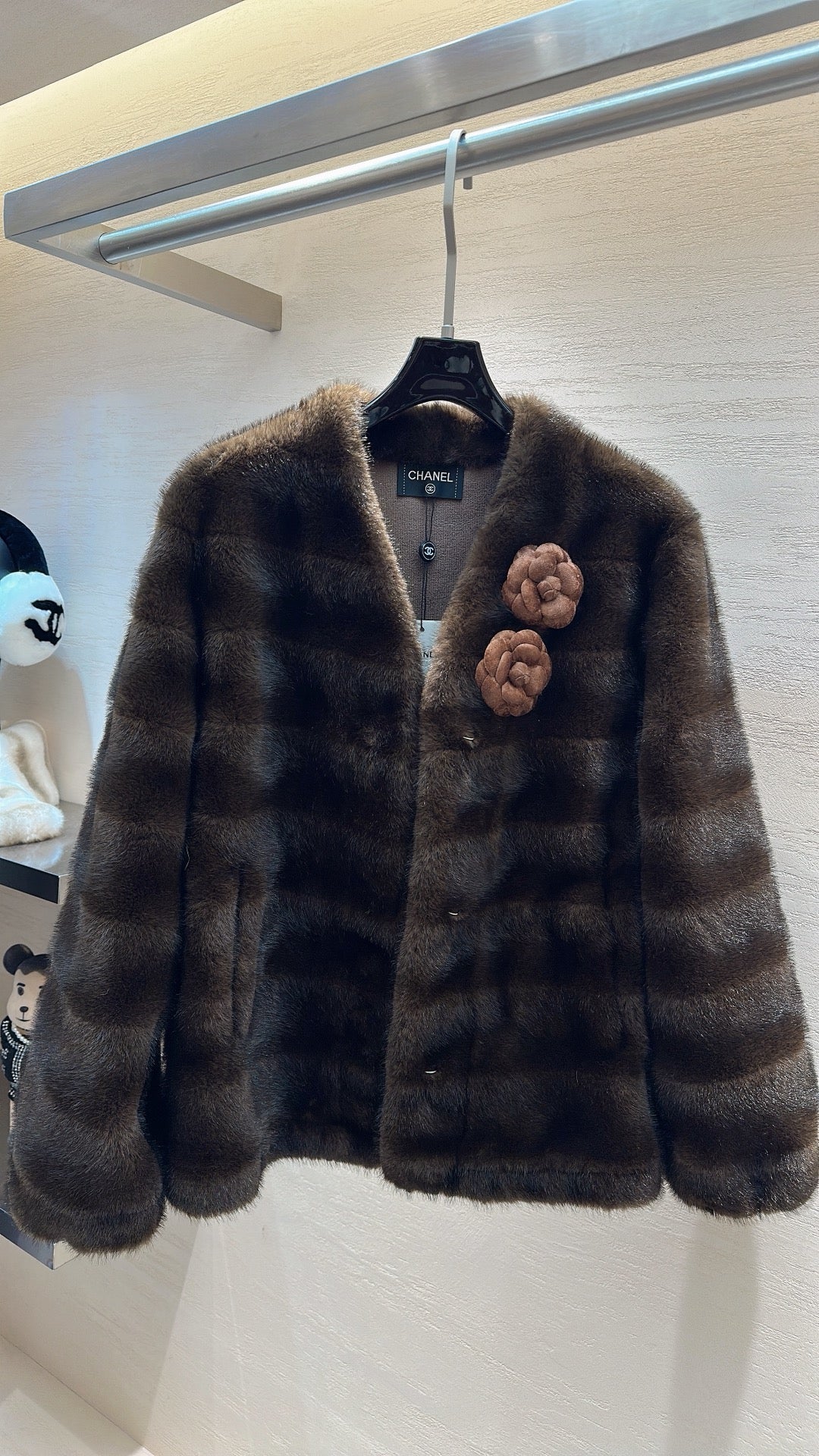 CHANEL 25S MINK FUR COAT 496