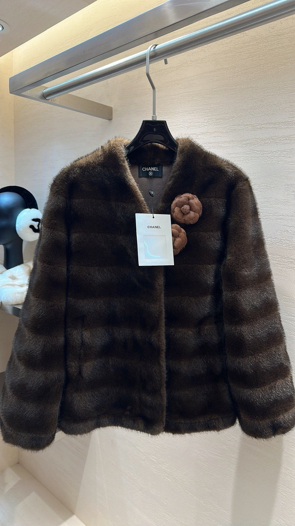 CHANEL 25S MINK FUR COAT 496