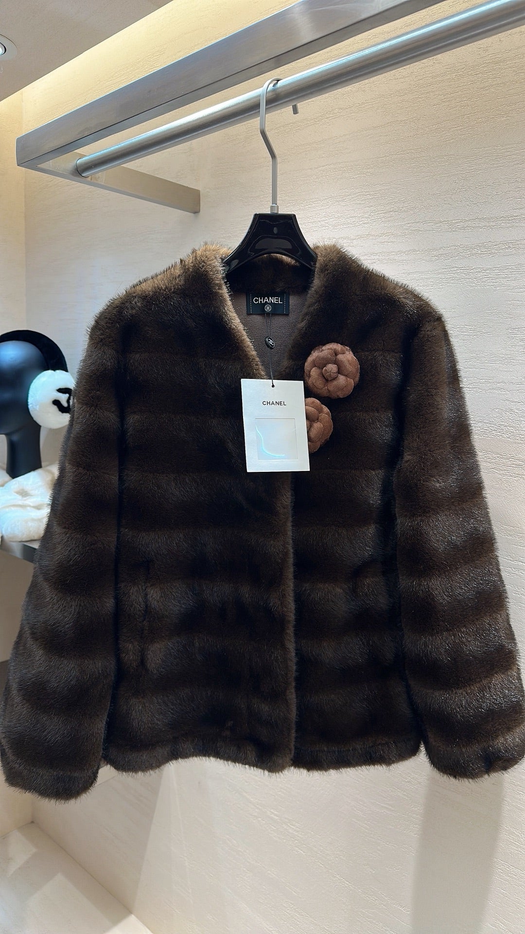 CHANEL 25S MINK FUR COAT 496