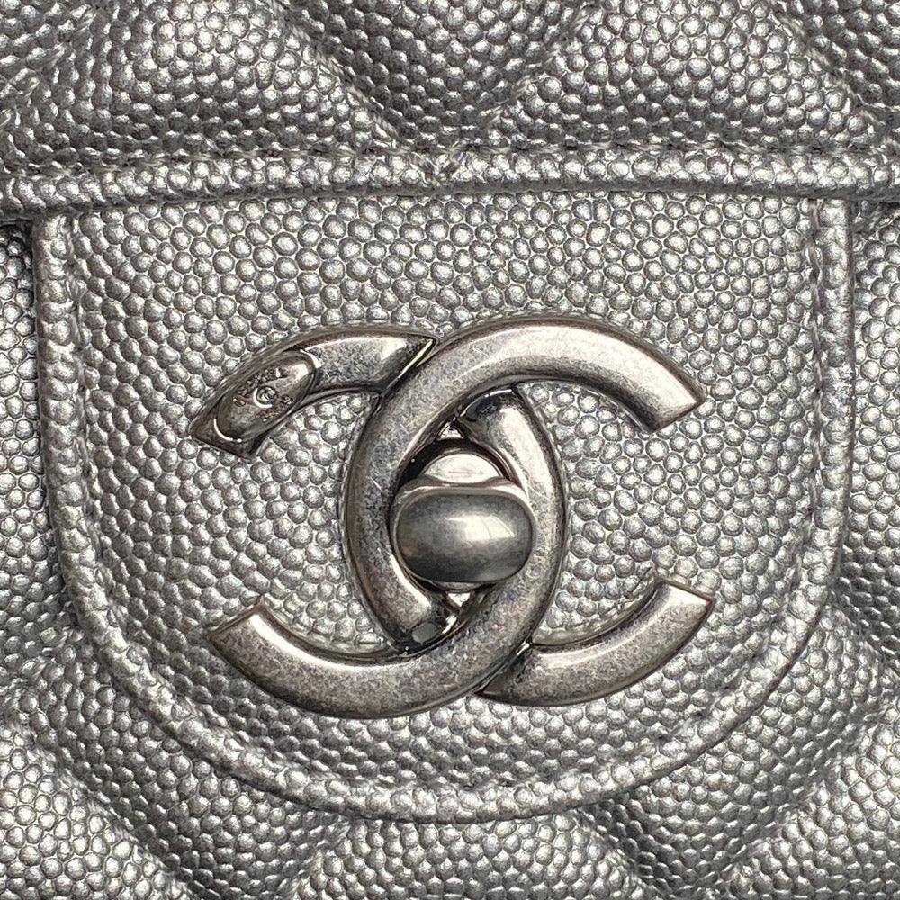 CHANEL 25S MINI FLAP BAG 18 IN DARK GRAY CALFSKIN