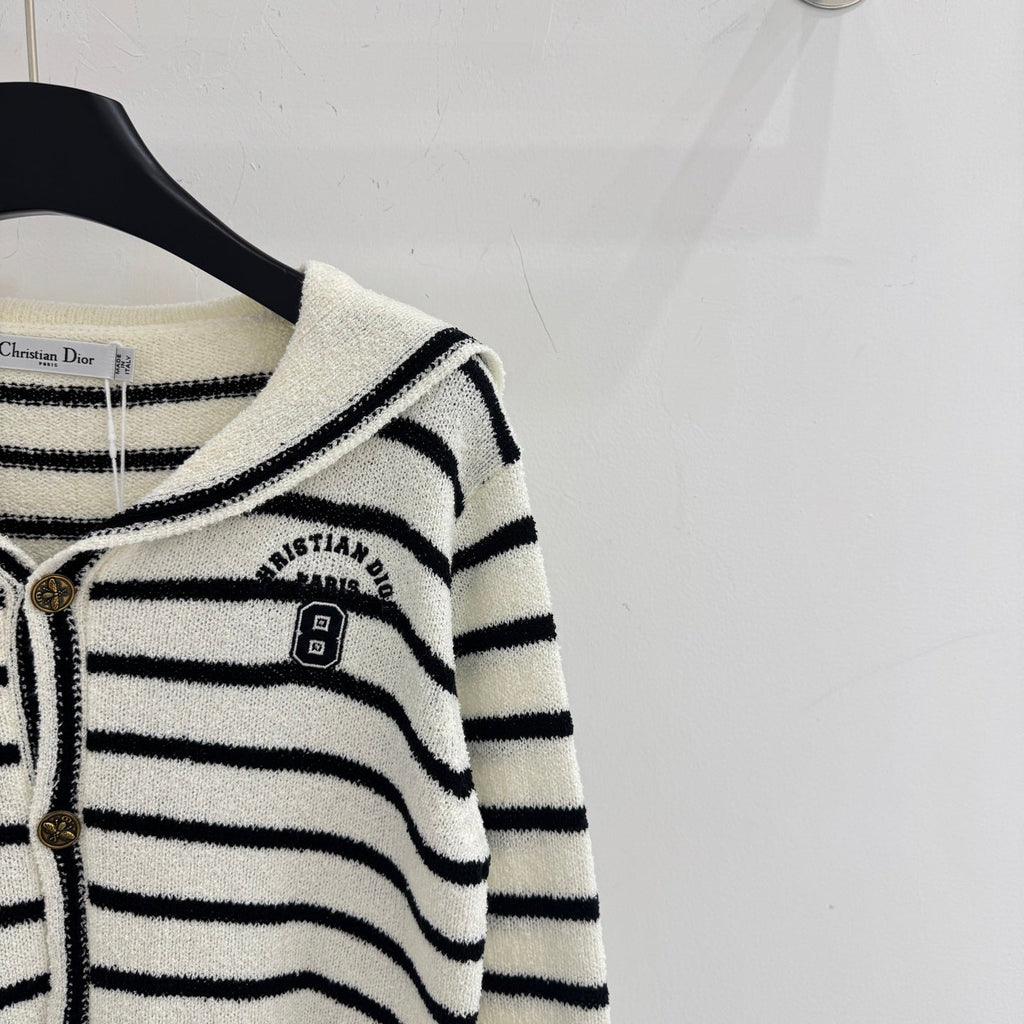 DIOR 25S SAILOR COLLAR CARDIGAN 606