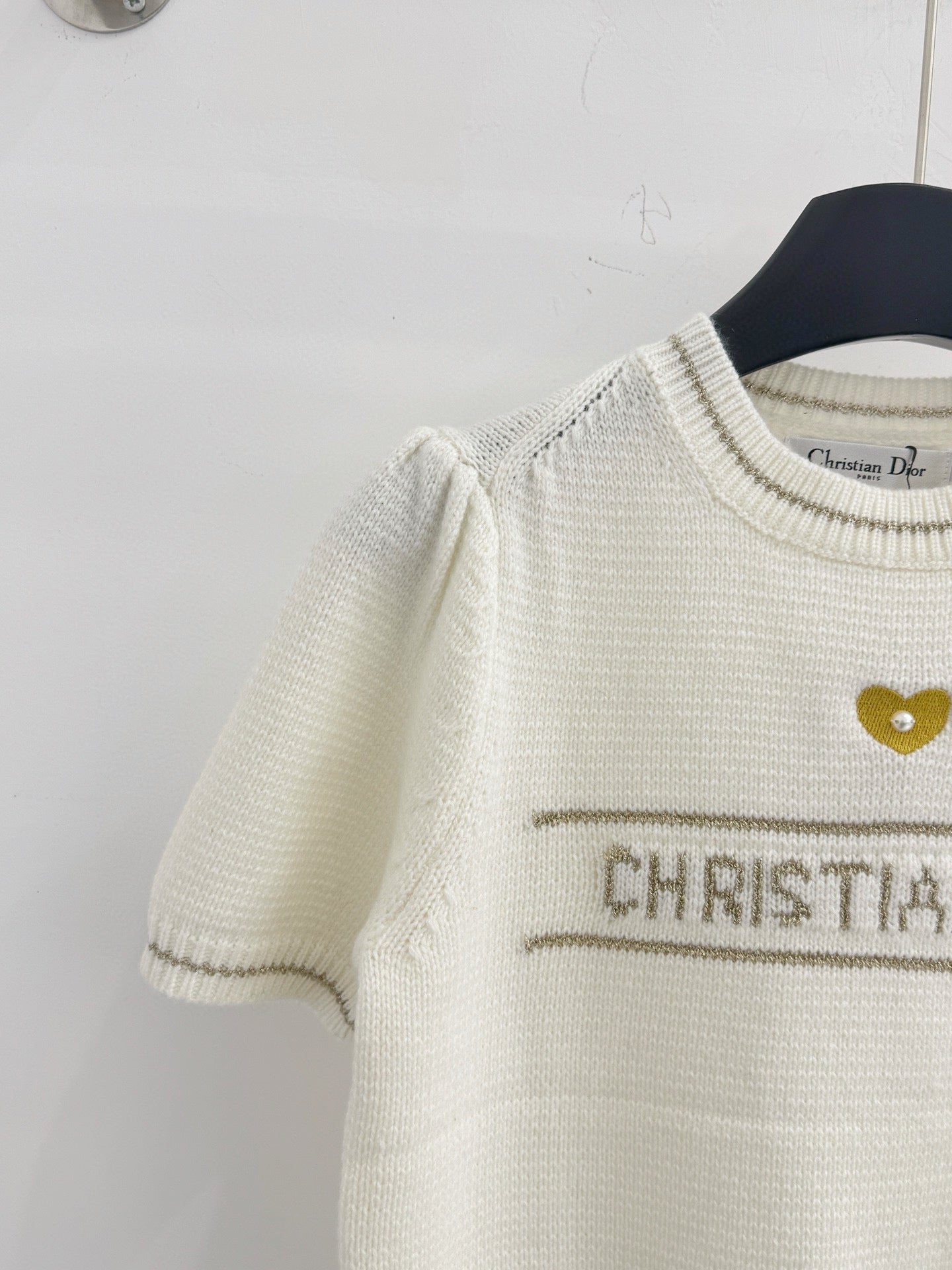 DIOR 25S SHORT-SLEEVE CREW NECK SWEATER 467