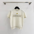 DIOR 25S SHORT-SLEEVE CREW NECK SWEATER 467