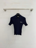 MIUMIU SHORT-SLEEVE POLO T-SHIRT STYLE 783
