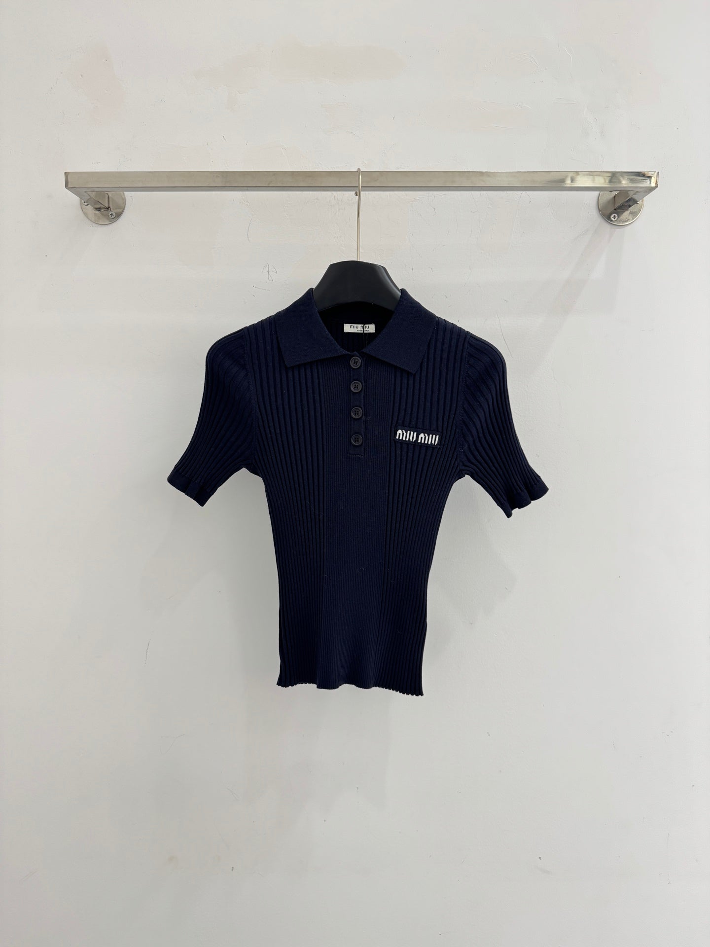 MIUMIU SHORT-SLEEVE POLO T-SHIRT STYLE 783