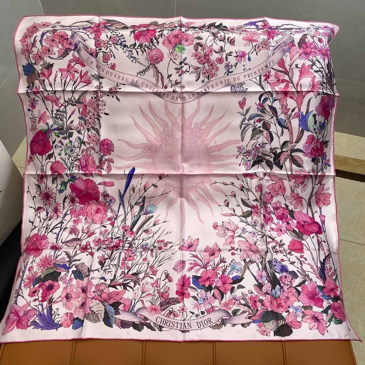 DIOR SCARF 90 CM IN SILK FABRIC 703660