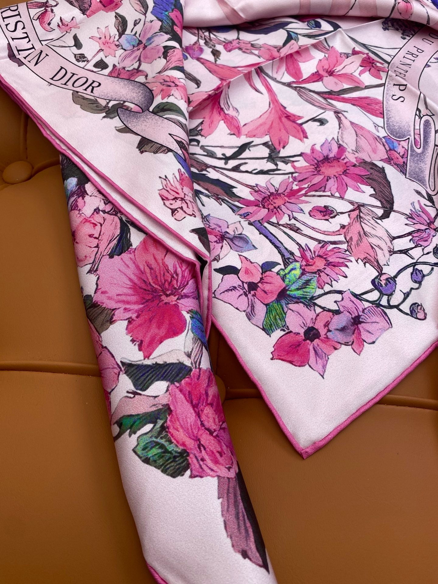 DIOR SCARF 90 CM IN SILK FABRIC 703660