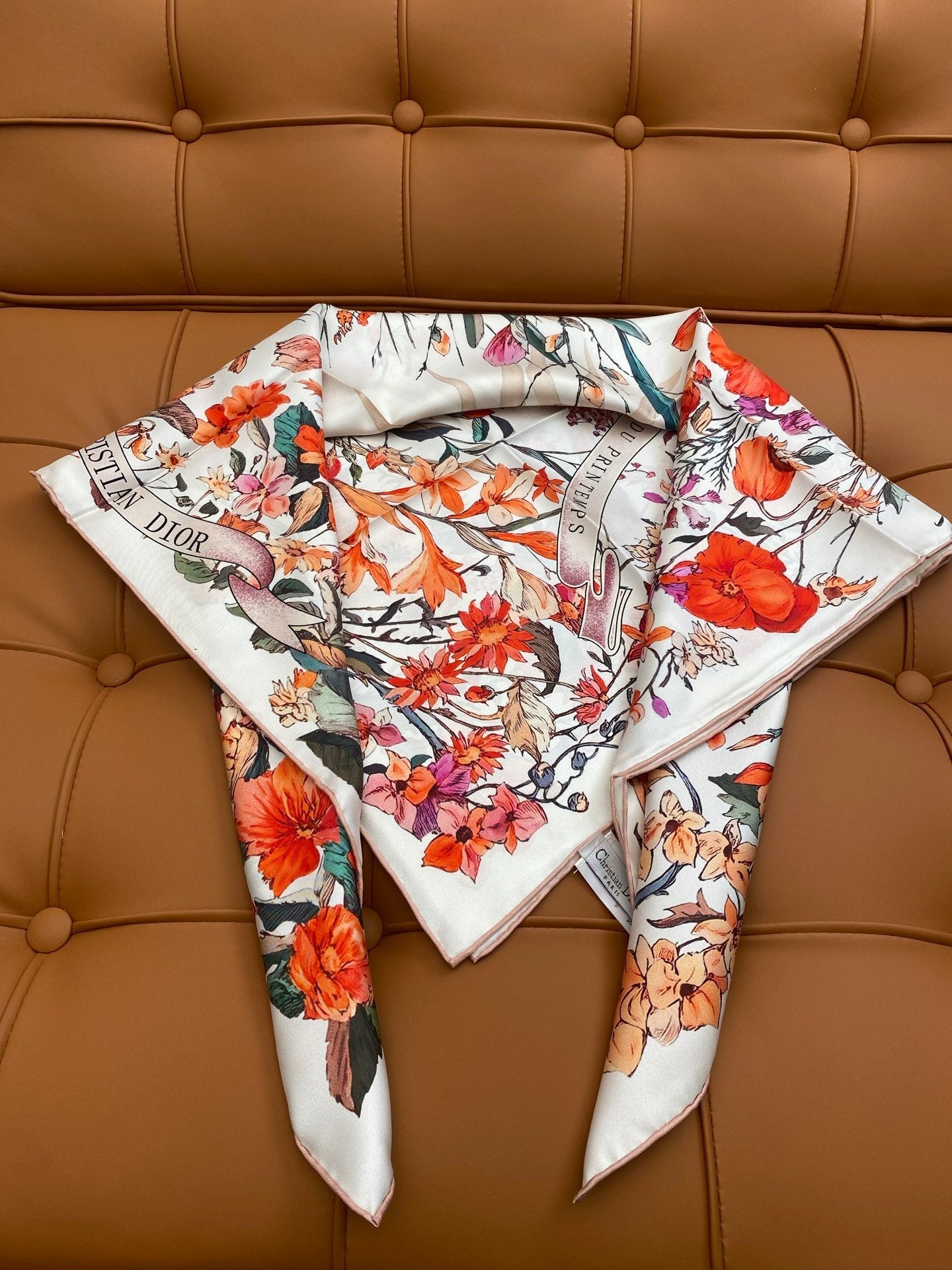 DIOR SCARF 90 CM IN SILK FABRIC 703662