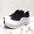 CLOUDTILT 2.0 SNEAKER PALE GRAY MIX BLACK CALFSKIN AND BREATHABLE MESH