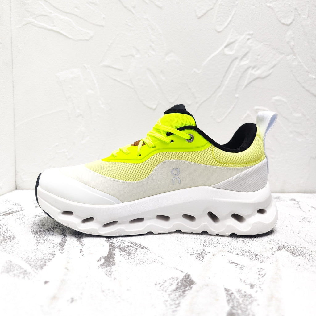 CLOUDTILT 2.0 SNEAKER NEON YELLOW MIX PALE GRAY CALFSKIN AND BREATHABLE MESH