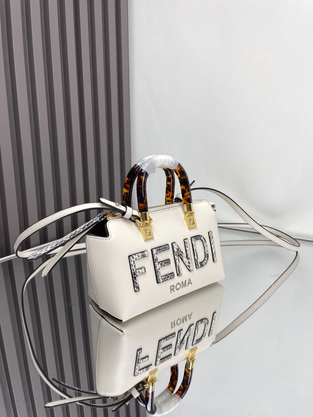 BY THE WAY MINI 18 IN WHITE LAMBSKIN GOLD HARDWARE