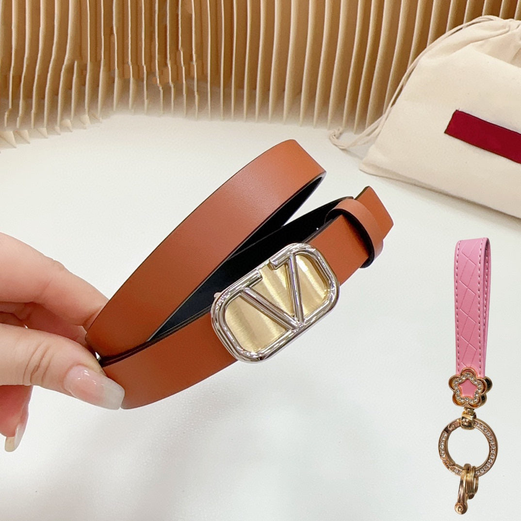 Silver Vlogo and Gold Hardware Buckle Tan Black Calfskin 20mm