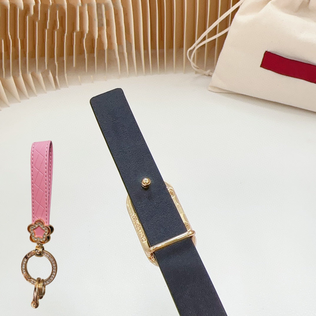 Silver Vlogo and Gold Hardware Buckle Tan Black Calfskin 20mm