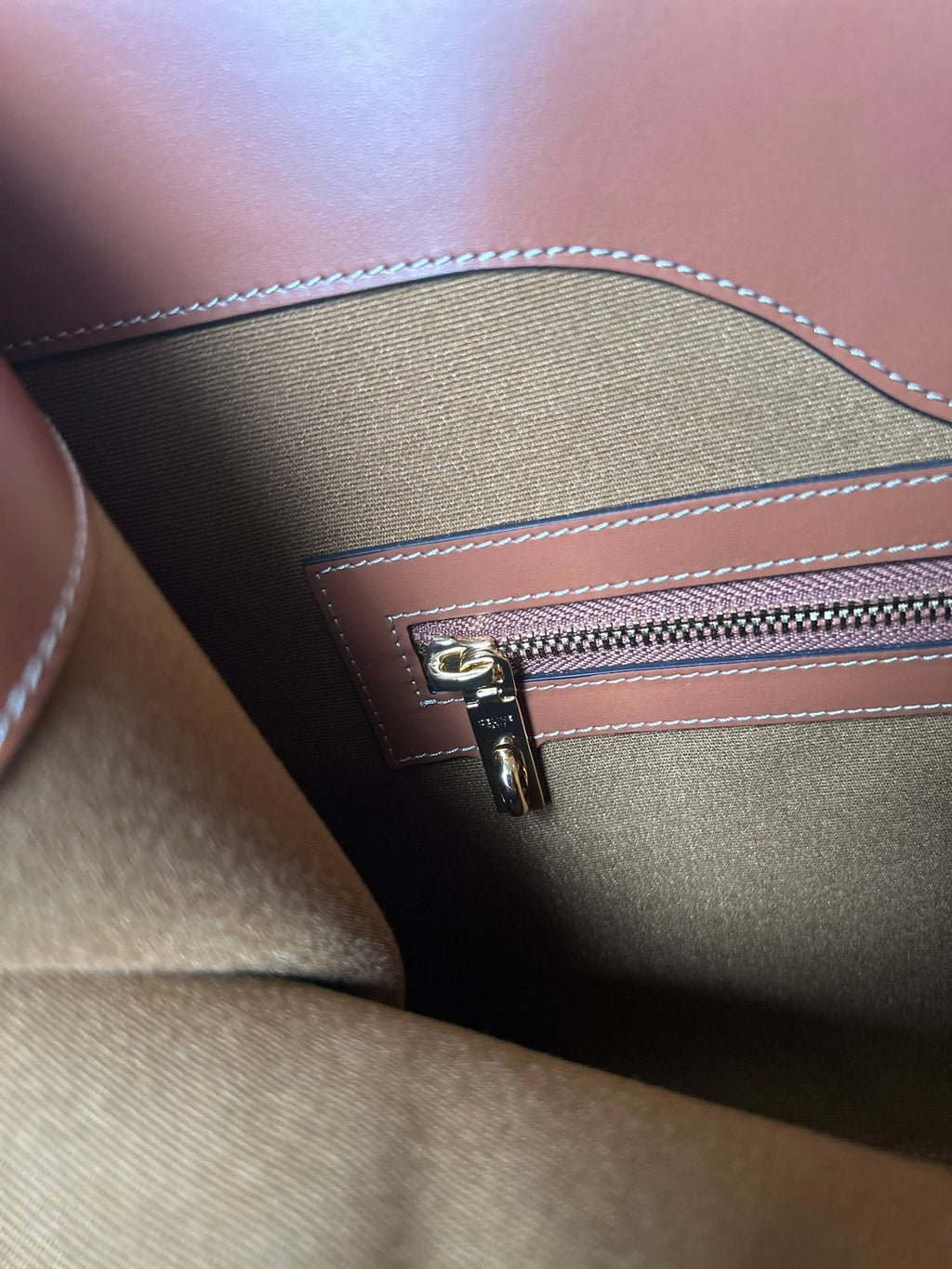 CABAS 37 IN BLACK TRIOMPHE CANVAS AND BRONZE BROWN CALFSKIN TRIM GOLD LOCK