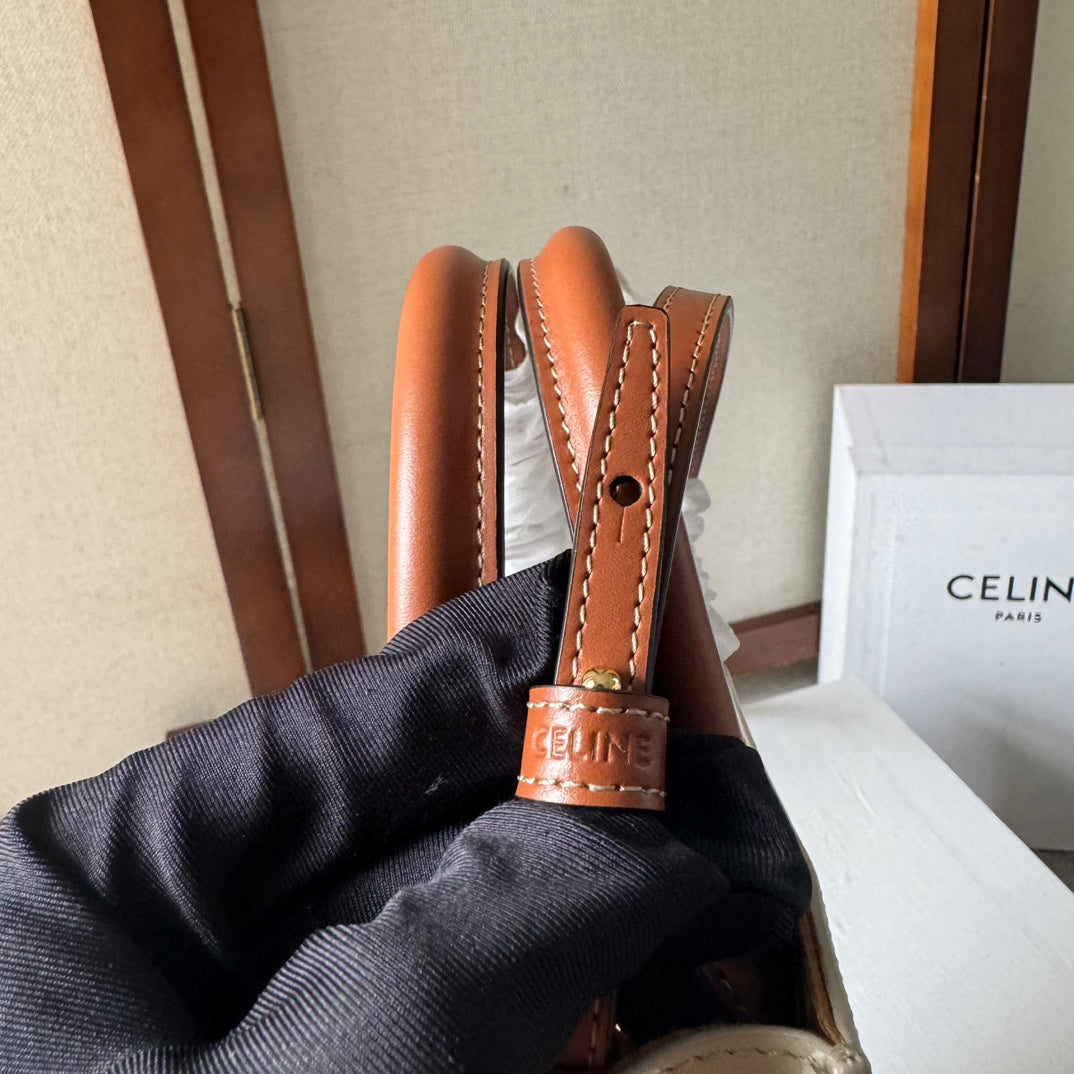 CP BAG MINI 21 VERTICAL CABAS BEIGE IN TRIOMPHE CANVAS