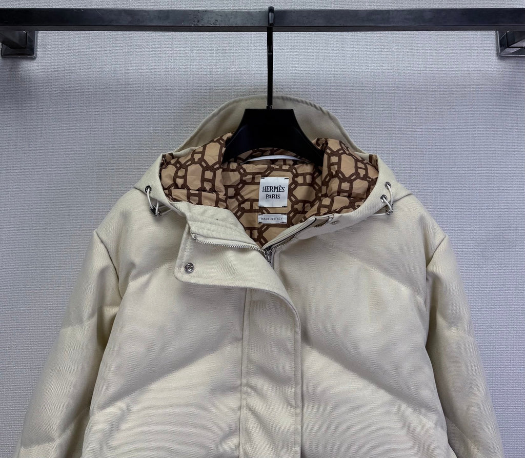 HERMES 25S HOODED DOWN JACKET 219