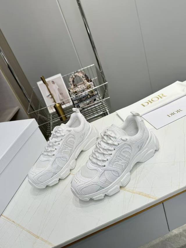 CD CHORONO SNEAKER IN WHITE MESH
