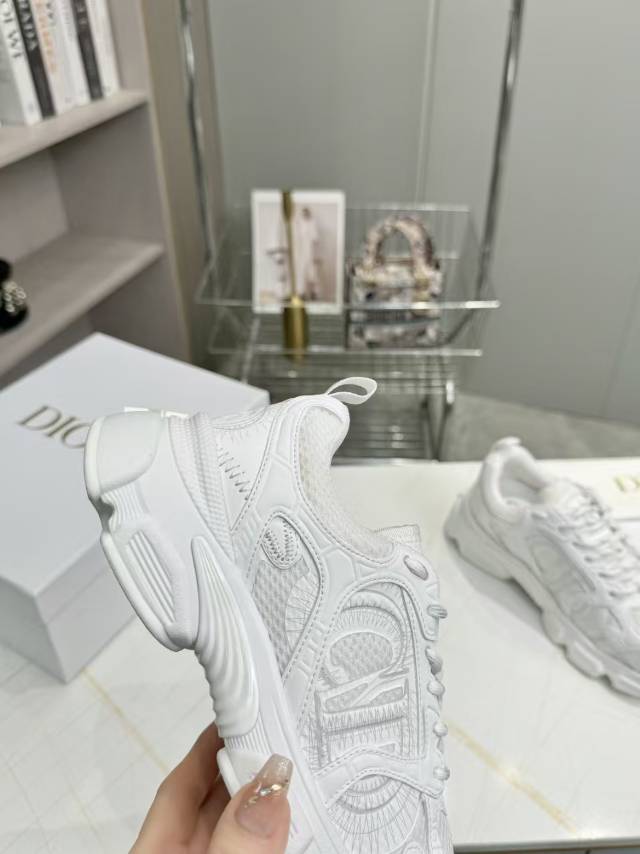 CD CHORONO SNEAKER IN WHITE MESH