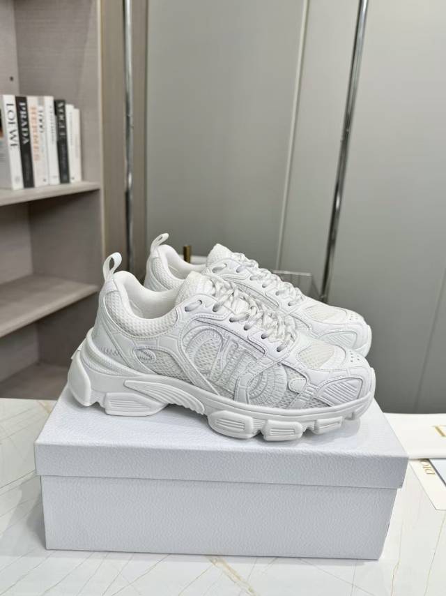 CD CHORONO SNEAKER IN WHITE MESH