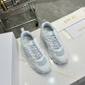 CD CHORONO SNEAKER IN WHITE AND LIGHT BLUE MESH