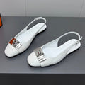INNOCENTE SLINGBACK IN WHITE CALFSKIN