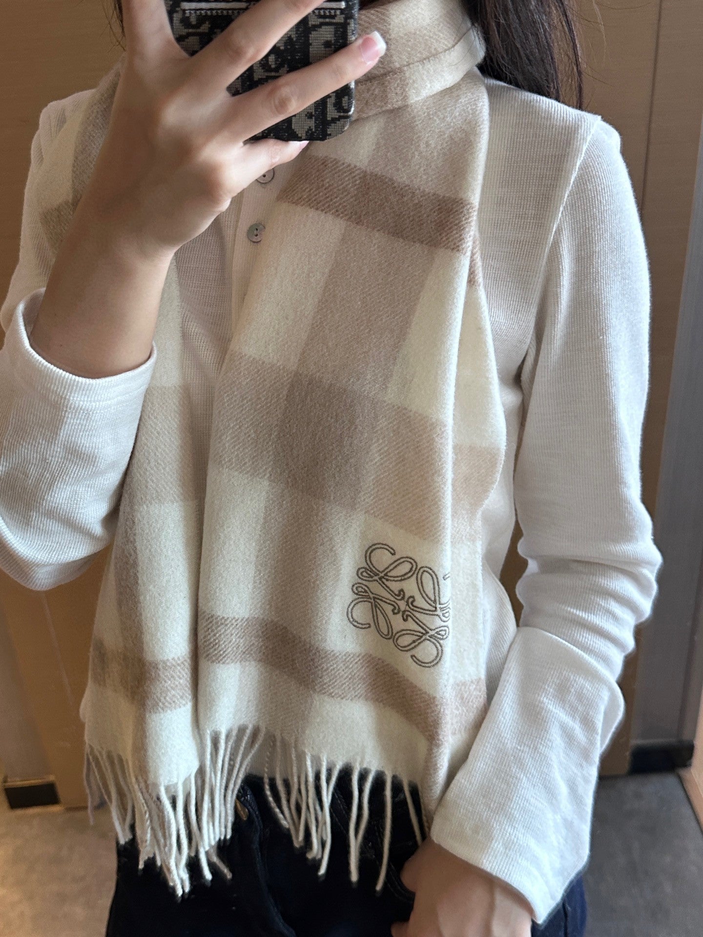 LOEWE 25S SCARF 180 IN CASHMERE 861392