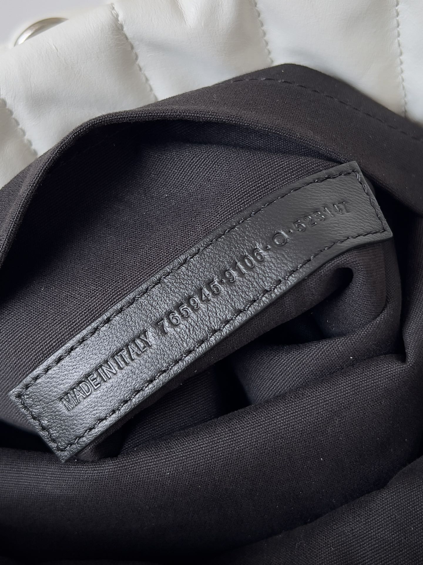 MONACO BAG 32 IN WHITE QUILTED THIN CALFSKIN SILVER HARDWARE