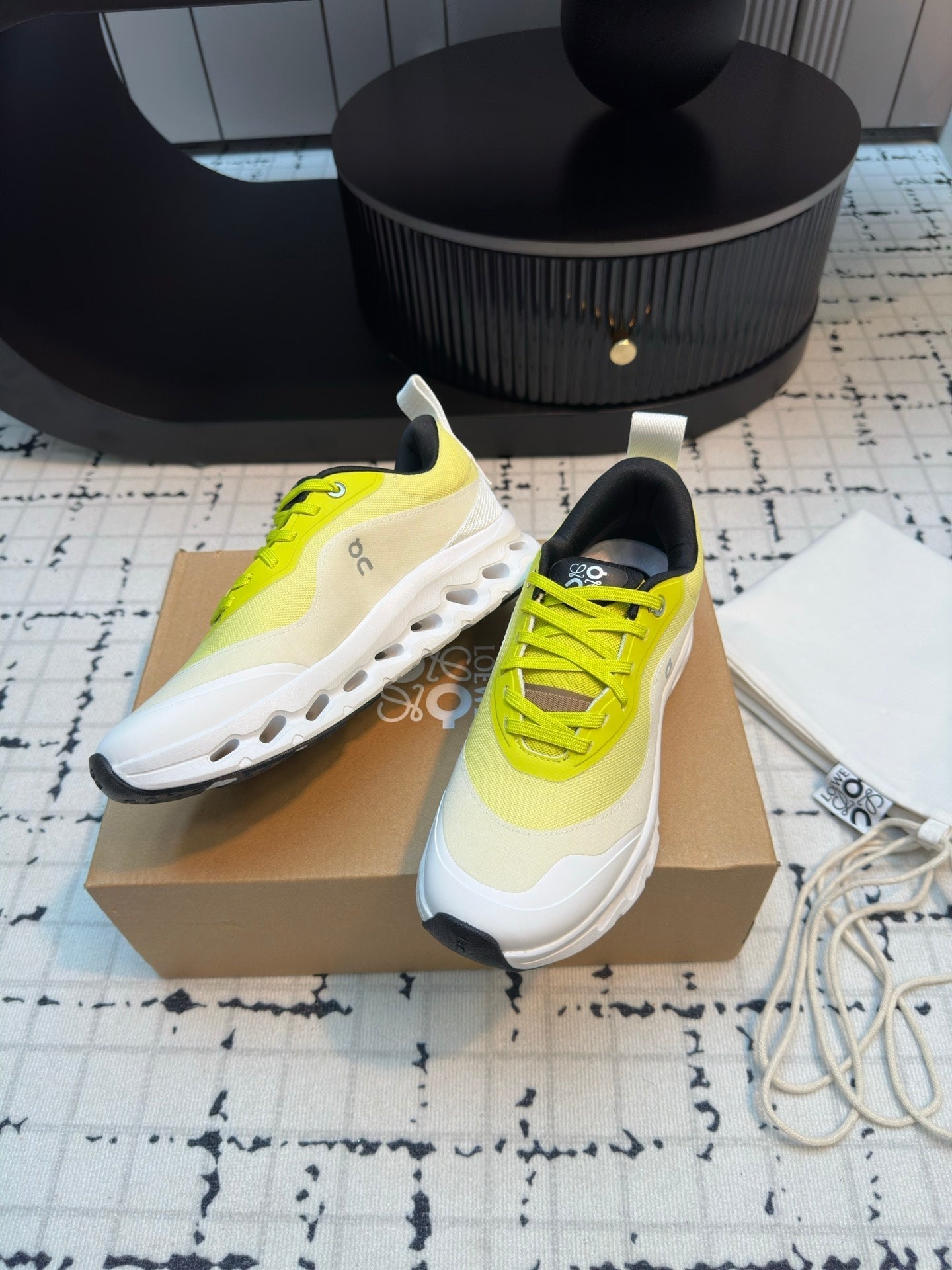 LW CLOUDTILT 2.0 SNEAKER WHITE AND LEMON POLYESTER