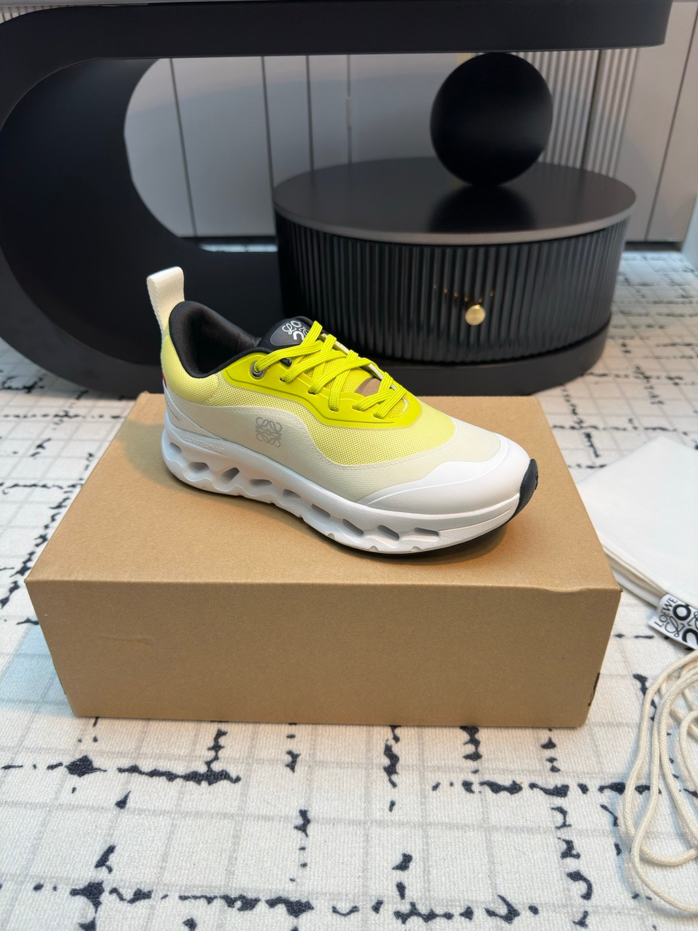 LW CLOUDTILT 2.0 SNEAKER WHITE AND LEMON POLYESTER