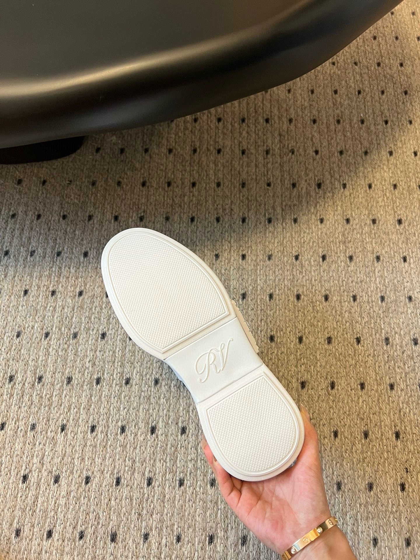 VIV' SKATE SNEAKERS IN WHITE SMOOTH CALFSKIN CRYSTAL BUCKLE