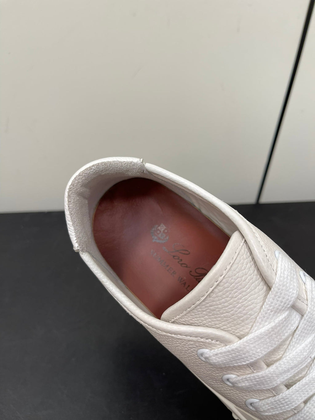 LP CLASSIC BISCUIT SNEAKERS WHITE CALFSKIN